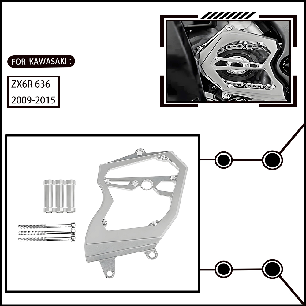 Motorcycle Gear Essentials - Geeignet für Kawasaki ZX-6R 636 09–15.