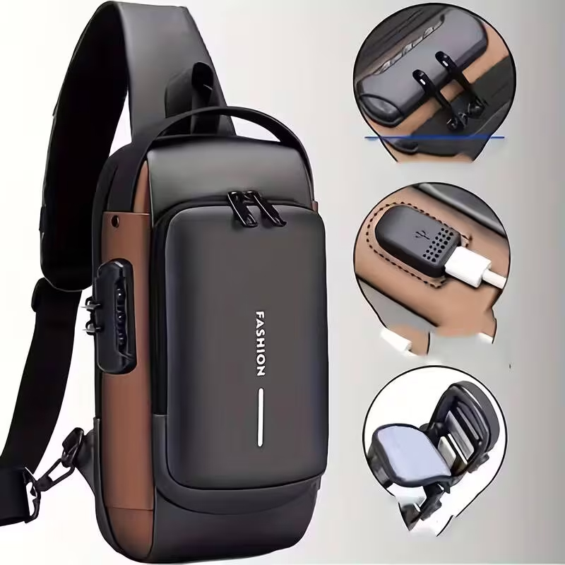 Motorcycle Gear Bag - Diebstahlsicherer Motorrad-Rucksack mit abschließbaren Reißverschlüssen –