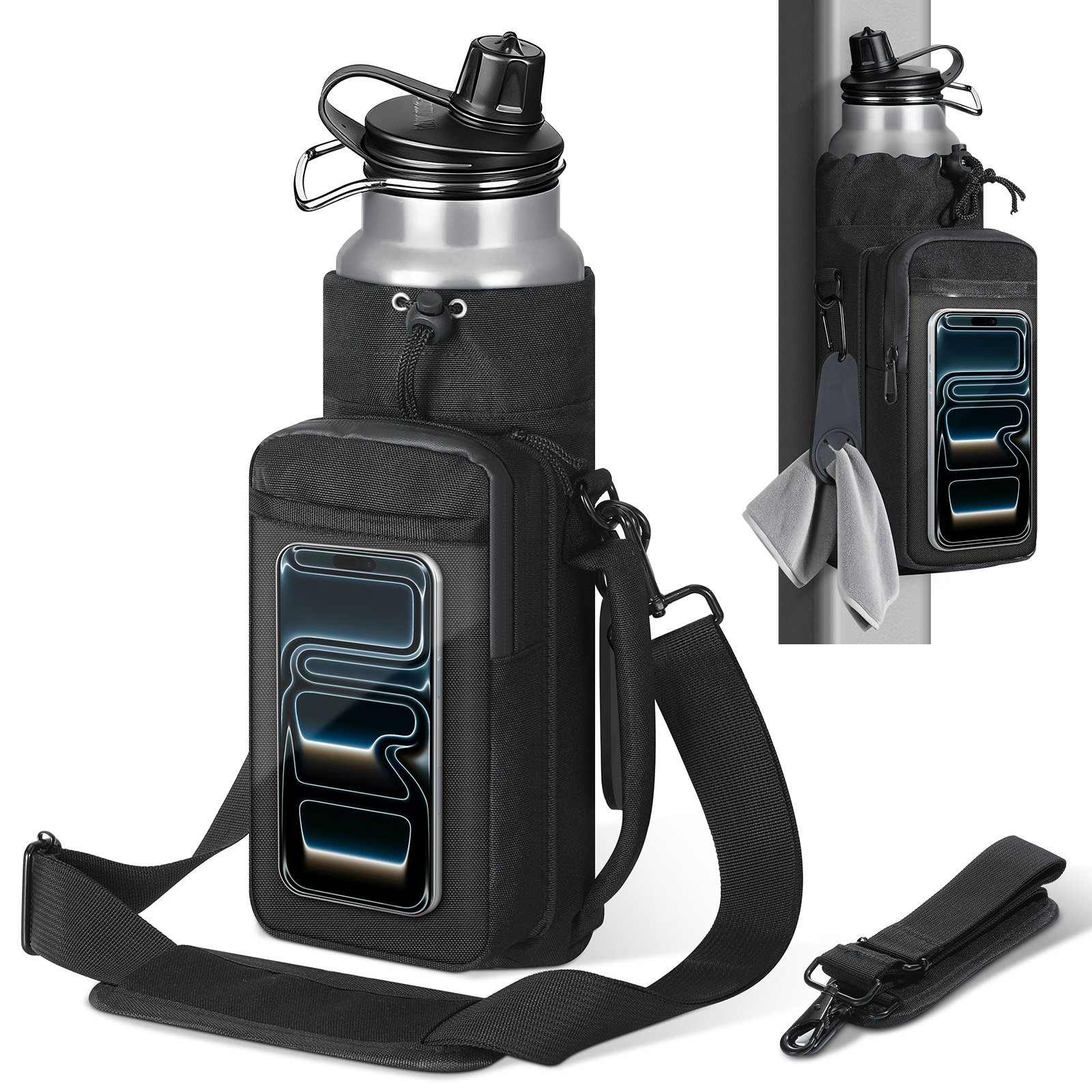 Magnetic Tank Bag - MoKo Magnetische Sporttasche, Magnetischer Wasserflaschenhalter mit