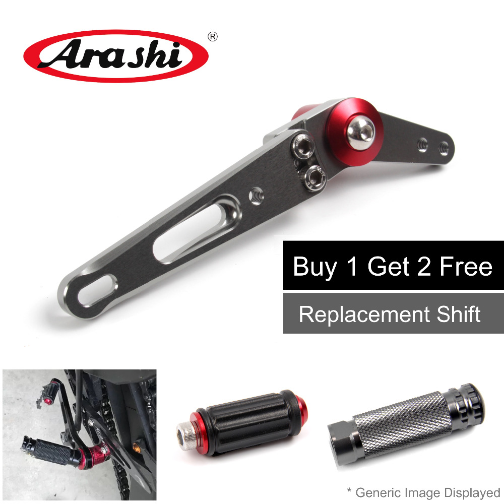 Motorcycle Gear Jammer - Arashi verstellbare Fußrastenanlage, Ersatz-Schaltgestängehebel, Gangwahlschalter, Motorrad-Fußstütze,