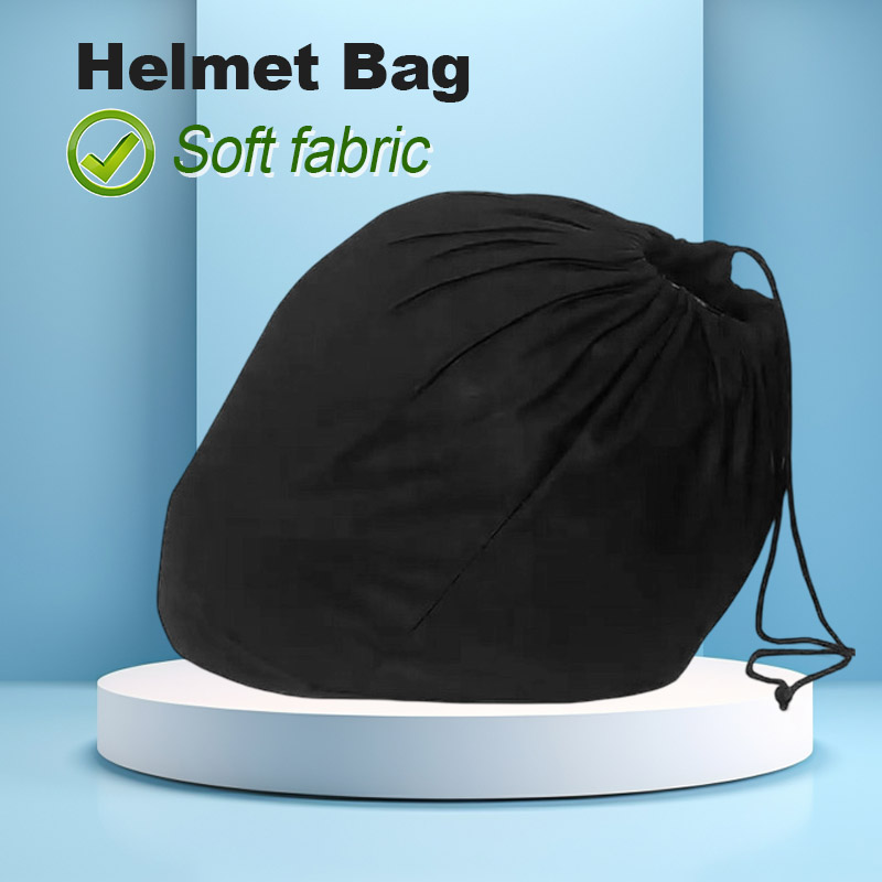 Motorcycle Gear Bag - Weiche Helmtasche aus Plüsch mit Kordelzug
